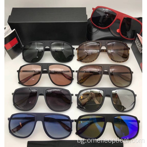 Слънчеви очила UV400 поляризирана метална рамка за мъже